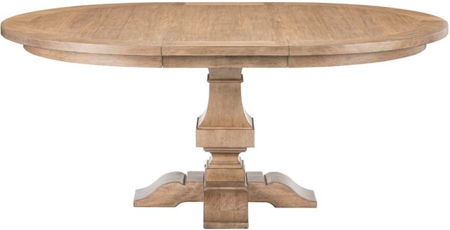 Liberty Furniture Haven Hills 5-Piece Camel Beige/Sand Pedestal Table Set-2