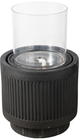 A & B Home Black/Clear Ribbed Fountain-1