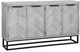 Cottage Creek Furniture Aspen Court White Rub Media Credenza-0