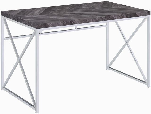 Coaster® Grimma Rustic Grey Herringbone Writing Desk