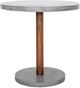 Moe's Home Collection Hagan Dark Grey Concrete Outdoor Counter Table with Brown Metal Base-0