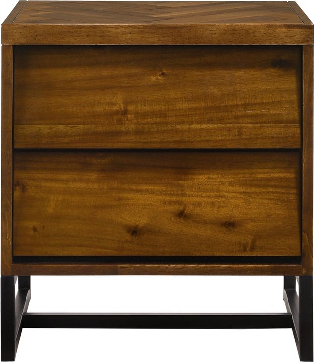 Meridian Furniture Reed Antique Coffee Nightstand-1