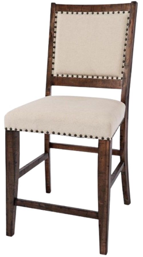 Jofran Inc. Fairview Beige/Oak Counter Stool-2