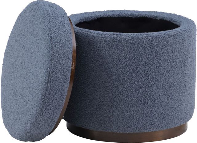 Linon Sunny Blue Storage Ottoman-2