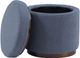 Linon Sunny Blue Storage Ottoman-2