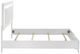 Coaster® Cassia White High Gloss Eastern King Panel Bed-3