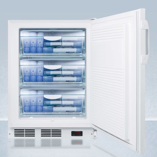 Accucold® by Summit® PLUS2 Series 24" 3.2 Cu. Ft. White ADA Compliant All Freezer-2