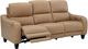 Ashley® Mosswell Toffee Power Reclining Sofa with Adjustable Headrest-1