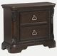Bernards Coventry Brown 2-Drawer Nightstand-0