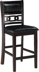 New Classic® Home Furnishings Gia 5-Piece Ebony Square Counter Height Dining Set-3