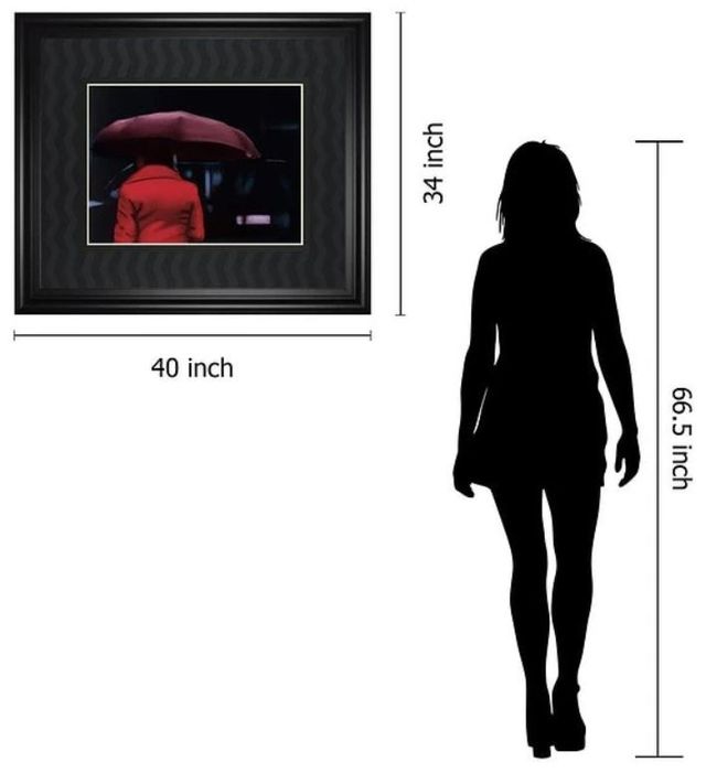 Classy Art Lady in Red by Visa, X Wall Art-3