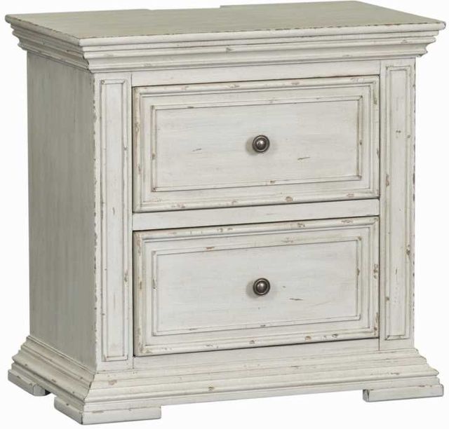 Liberty Furniture Big Valley 4-Piece Whitestone California King Panel Bedroom Set-4