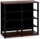 Salamander Designs® Synergy Twin 40 AV Cabinet-Dark Walnut/Black-0