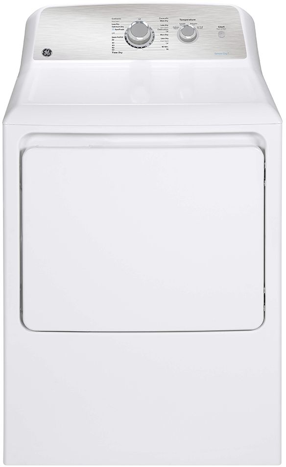 GE® 7.2 Cu. Ft. White Front Load Electric Dryer