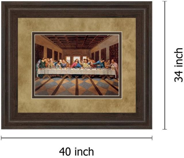 Classy Living Last Supper 34" Wall Art-2