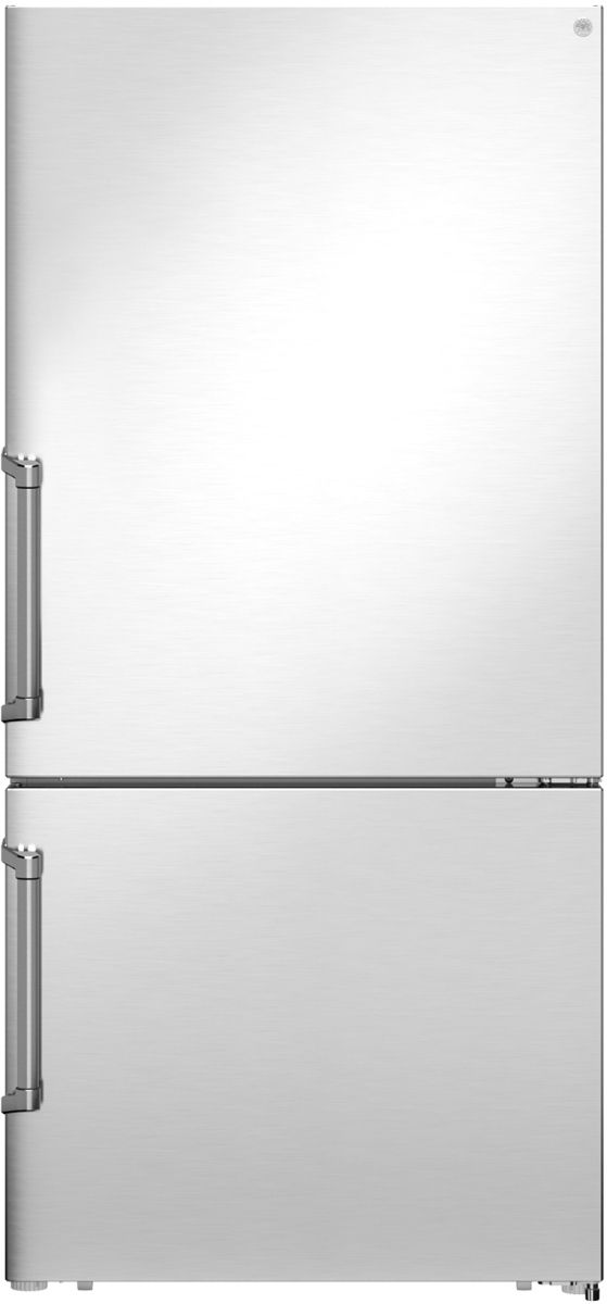 Bertazzoni 31 in. 17.7 Cu. Ft. Stainless Steel Counter Depth Bottom Freezer Refrigerator-1