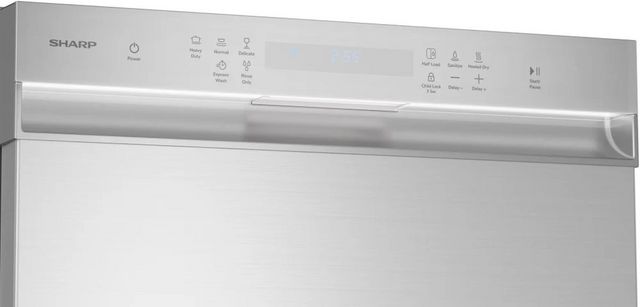 Sharp® 24" Stainless Steel Front Control Built In Dishwasher-4