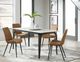 Modus Furniture Nicoya Pumpkin Spice Top Dining Table with Black Base-1