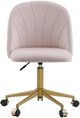 Linon Abigail Blush Pink Desk Chair-2