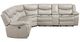 Homelegance® Fargo 3-Piece Silver Gray Power Reclining Sectional with Right Console-2