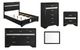 Coaster® Miranda 5-Piece Black California King Bedroom Set-0