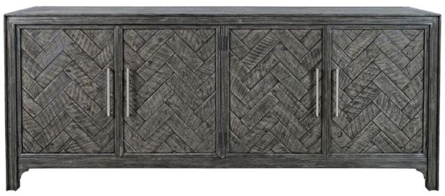 Jofran Inc. Gramercy Platinum 4-Door Accent Cabinet-2