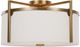 Uttermost® Colfax Antique Brass 3-Light Semi Flush-0
