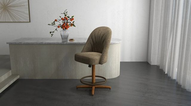 Chromcraft Customizable Landry Counter Height Swivel Dining Stool-1