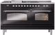 Ilve® Nostalgie II Series 60" Glossy Black Pro Style Dual Fuel Range-1