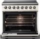 Viking® 5 Series 36" Pure White Pro Style Induction Range with Polished Chrome Trim-1