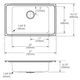 Elkay Lustertone® Classic Lustrous Satin Stainless Steel 31" x 19.5" x 6.5" 2LM-Hole Single Bowl Drop-in Classroom ADA Sink with Quick-Clip-1