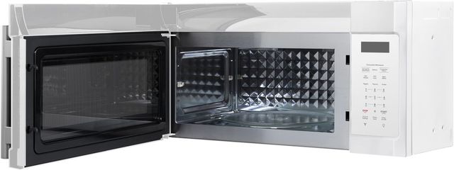 FORNO® Fornace Series Espresso 1.5 Cu. Ft. Fingerprint Resistant White Over The Range Microwave -4