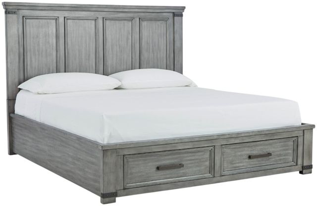 Signature Design by Ashley® Russelyn Gray California King Storage Panel Bed-1