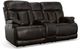 Flexsteel® Clive Brown Power Reclining Loveseat with Console and Power Headrests and Lumbar-0