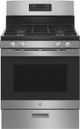 GE® 30" Stainless Steel Freestanding Natural Gas Range-0