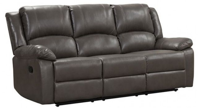 Furniture of America® Letha Gray Manual Reclining Sofa-0