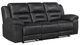 Homelegance® Hazen Black Double Manual Reclining Sofa-0