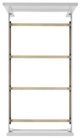Elements International Sami White Upholstered Twin Panel Bed-4