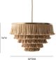 TOV Furniture Sarai Brass/Natural Fringe Pendant-2