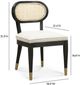 TOV Furniture Cosette Black/Natural Dining Chair-2