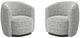 Parker House® Tatum 2-Piece Nightshade Swivel Accent Chair-0