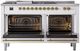 Ilve® Nostalgie II Series 60" Custom RAL Color Pro Style Dual Fuel Range-1