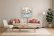 Classy Living Mesmerizing Teal and Pink Floral Canvas Art Wall Art-1