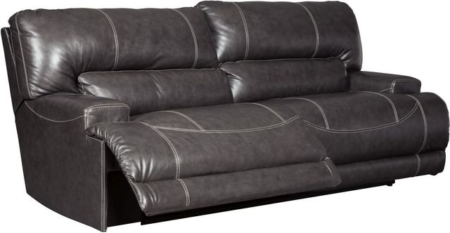 Signature Design by Ashley® McCaskill 3-Piece Gray Reclining Sofa and Loveseat Sectional-2