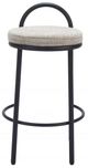 Zuo® Modern Sisal 2-Piece Beige Tweed/Black Counter Stool Set-1