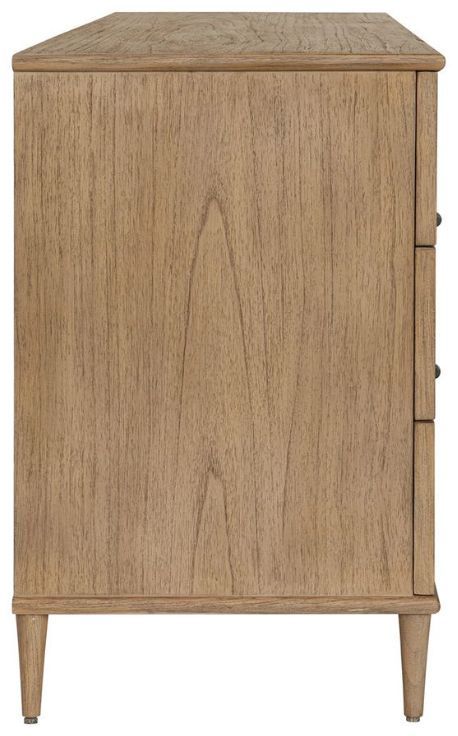 Uttermost® Coast Soft Oak Stain 6-Drawer Rattan Chest-4