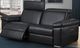 Via Furniture Belair Black Condo Sofa with Adjustable Headrest-0