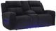 Signature Design by Ashley® TwinBrooke Black Power Reclining Loveseat with Console and Adjustable Headrest-0