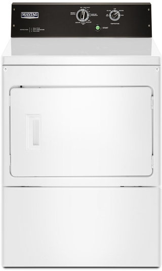 Maytag® Commercial 7.4 Cu. Ft. White Front Load Gas Dryer