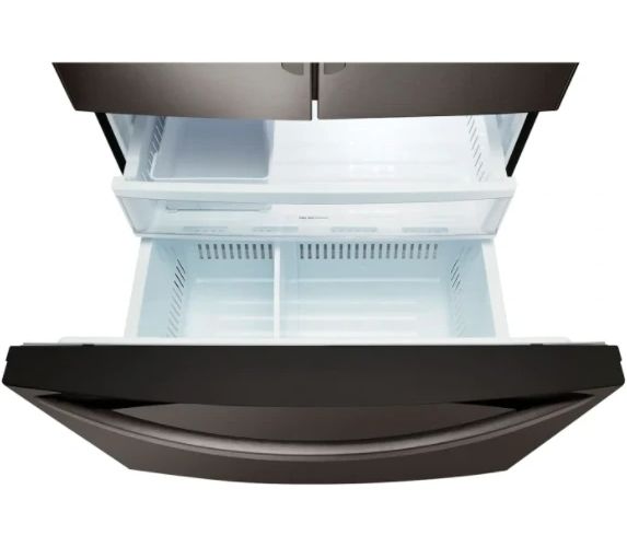 LG 21.8 Cu. Ft Smudge Resistant Black Stainless Steel French Door Refrigerator-3